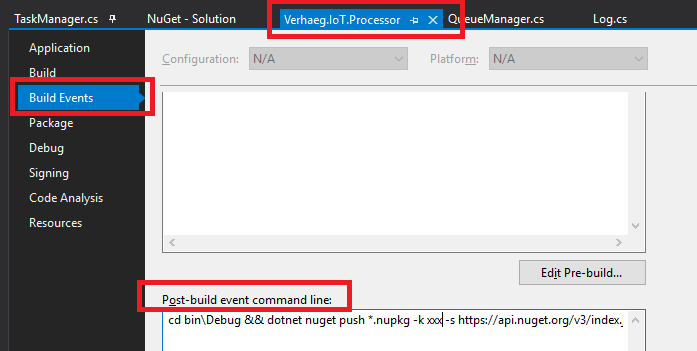 Automatically push .NET libraries on NuGet